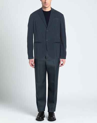 A. testoni Man Suit jacket Slate blue