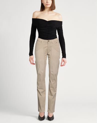 Woman Pants Sand Size 30 Cotton, Elastane, Polyester, Polyurethane