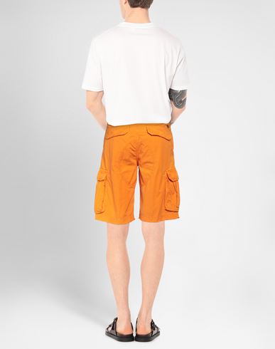 Man Shorts & Bermuda Shorts Orange Size 30 Cotton