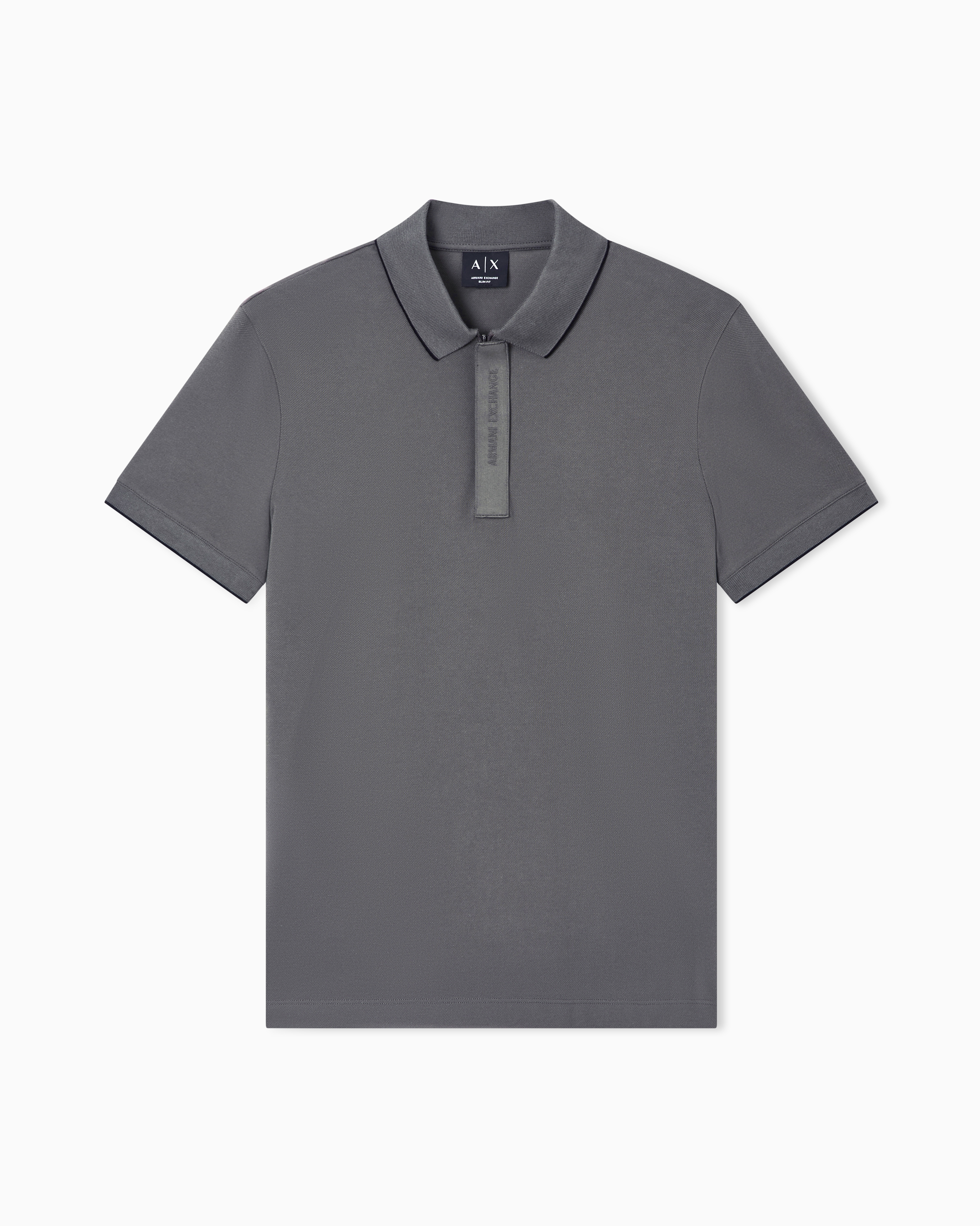 Slim fit polo shirt in cotton piqué