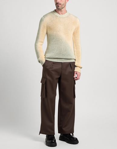 Man Sweater Sage green Size 36 Cotton, Polyamide