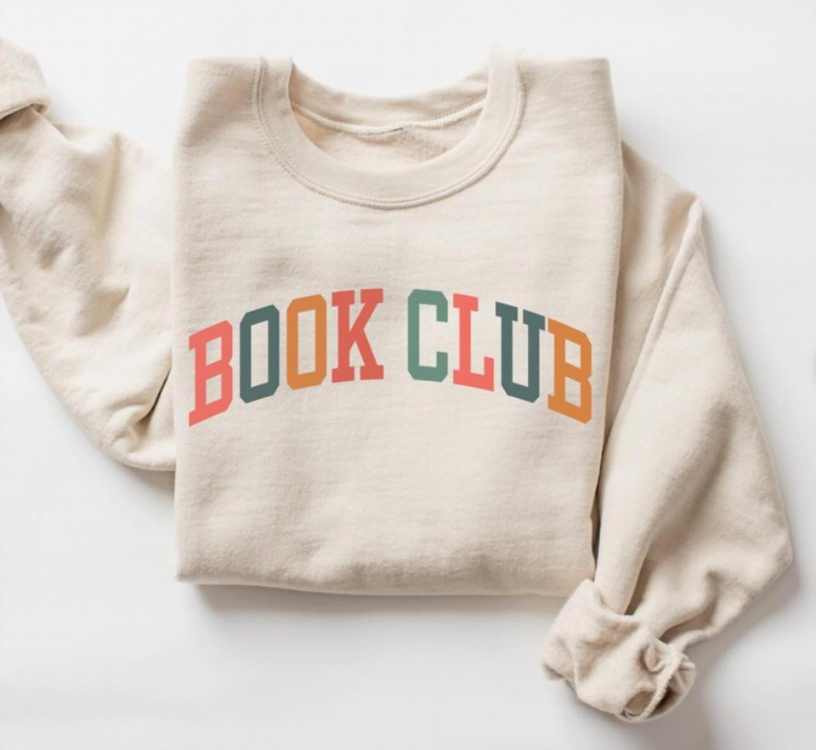 Women's Book Club Sweatshirt In Beige