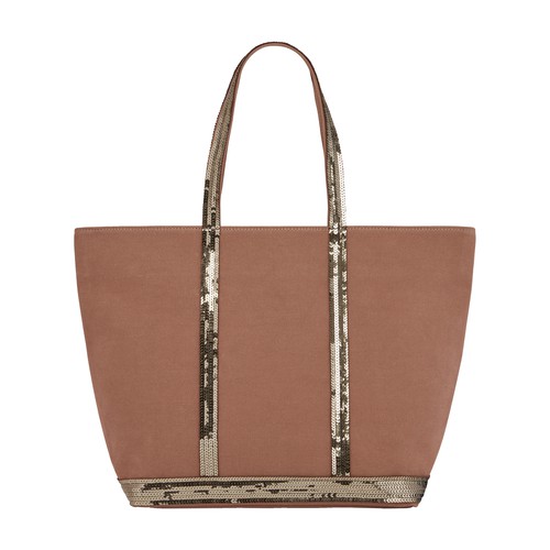 Canvas and Sequins L Cabas Tote