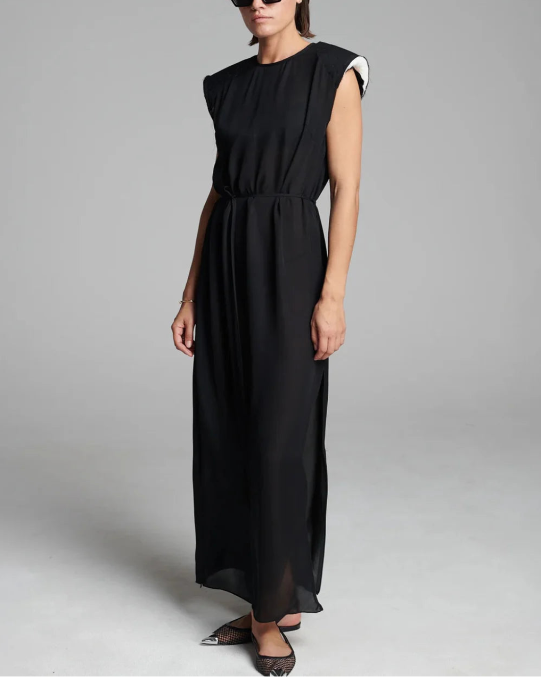 Long Silk Georgette Dress