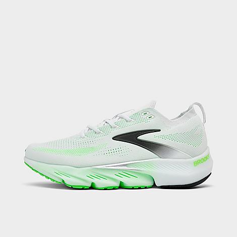 Men's Glycerin Flex Running Shoes in White/Green Gecko/Phantom
