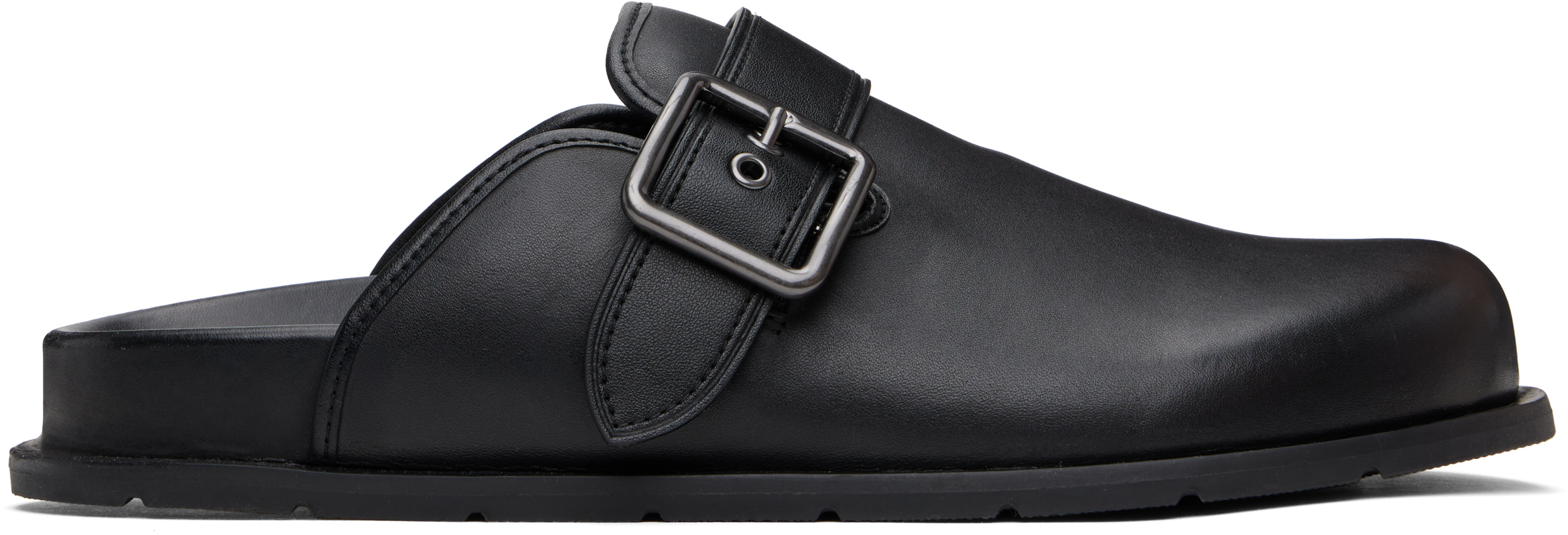 Coach 1941 Black Buckle Clogs