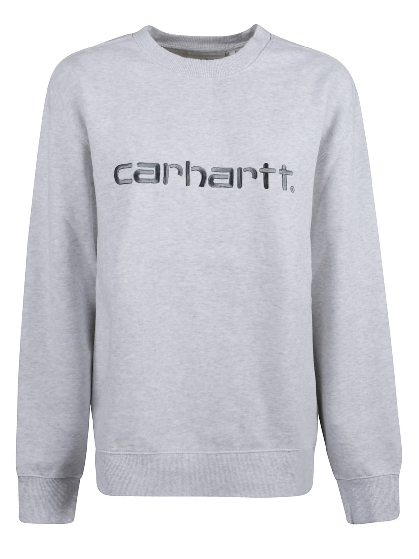 Grey Crew Neck Logo Sweatshirt
