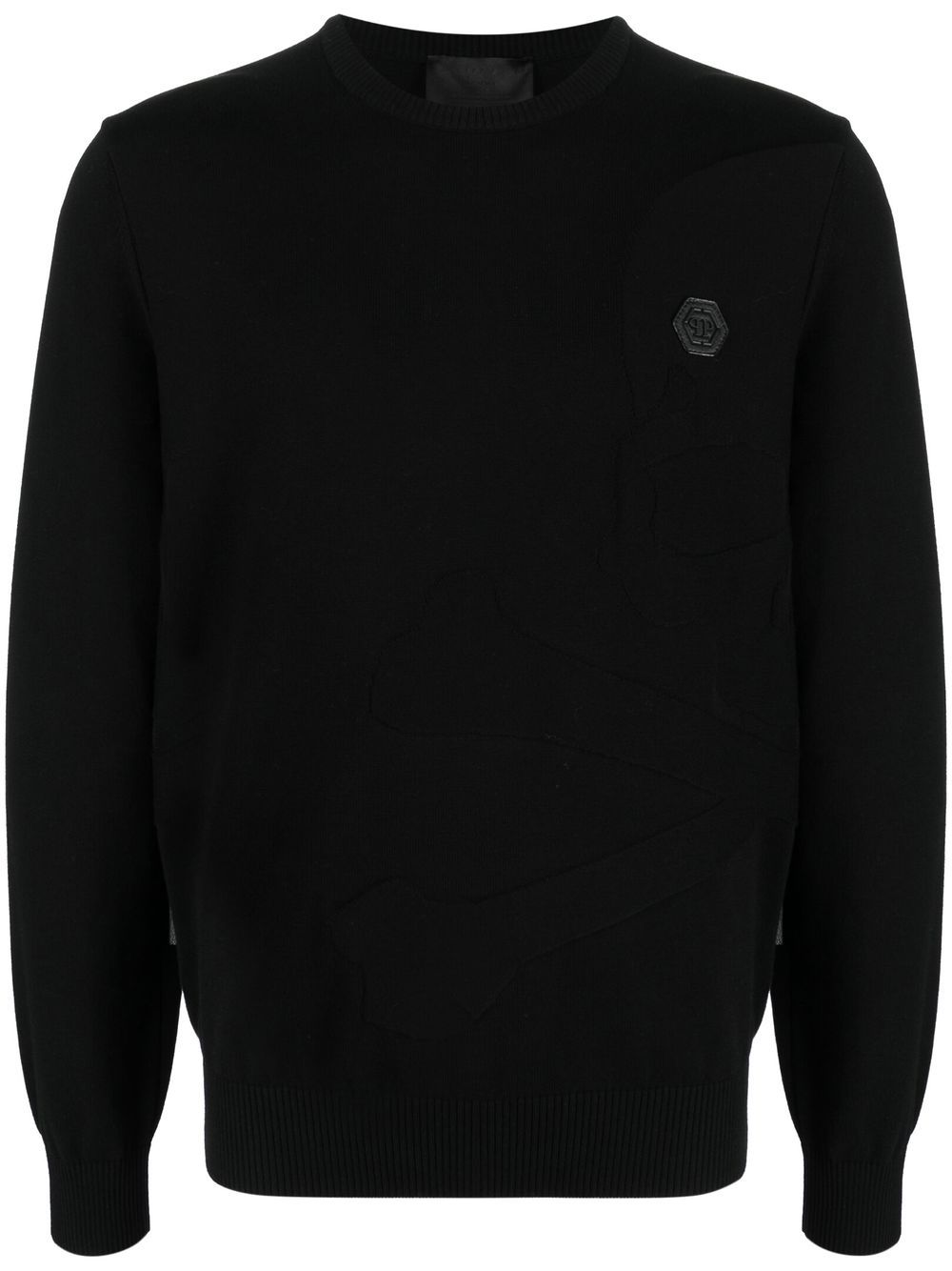 Skull Bones knitted jumper - Blue