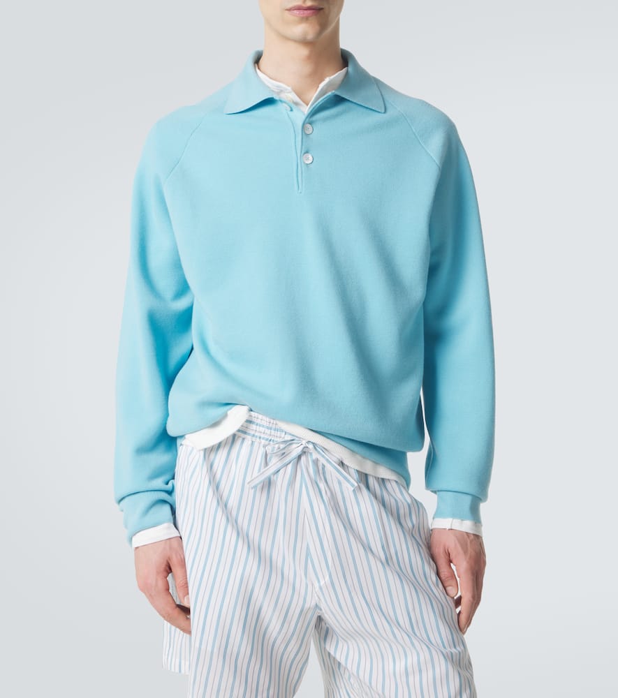 Cotton polo sweater