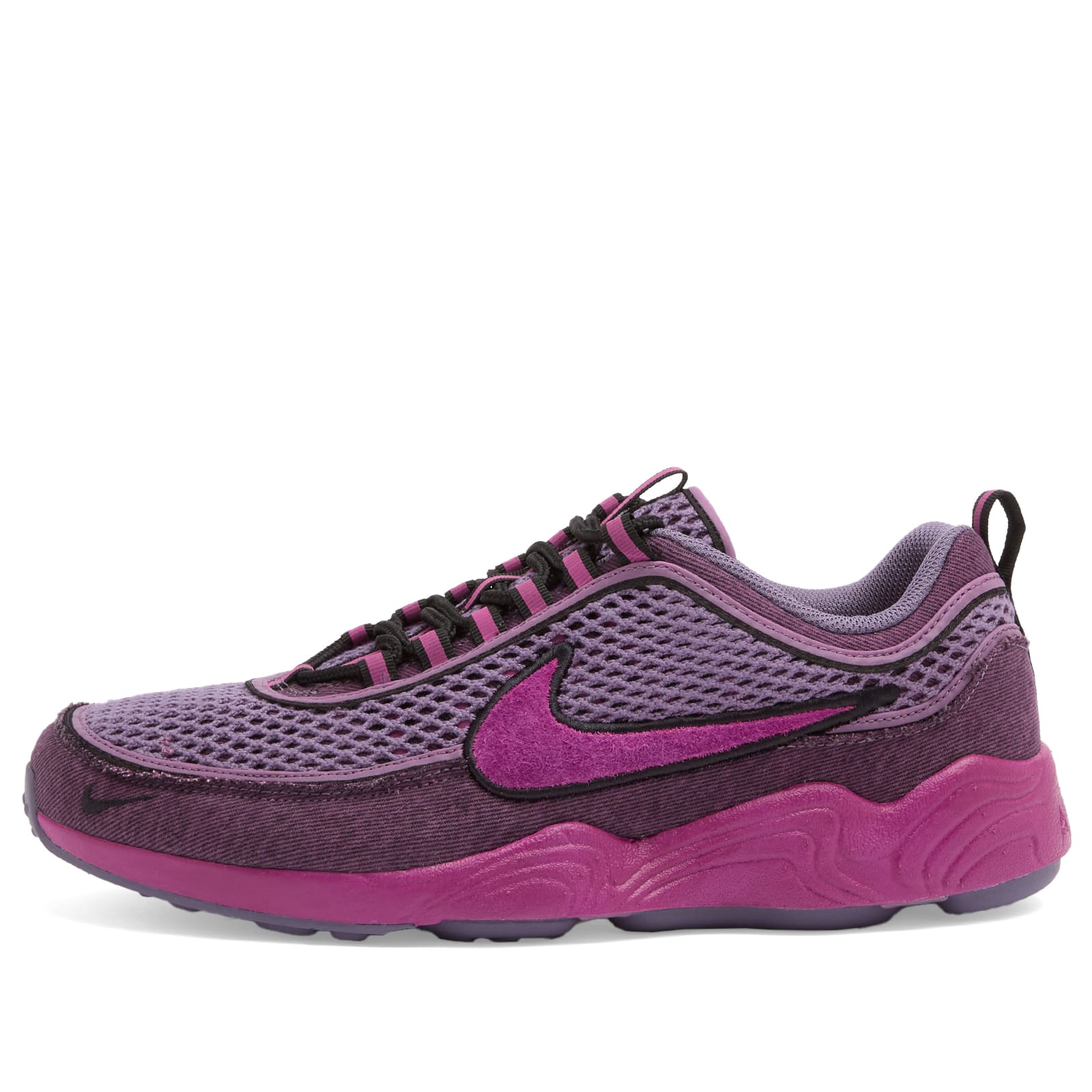 Men's Air Zoom Spiridon Prm Opp3 Sneaker in Fuchsia/Black/Purple