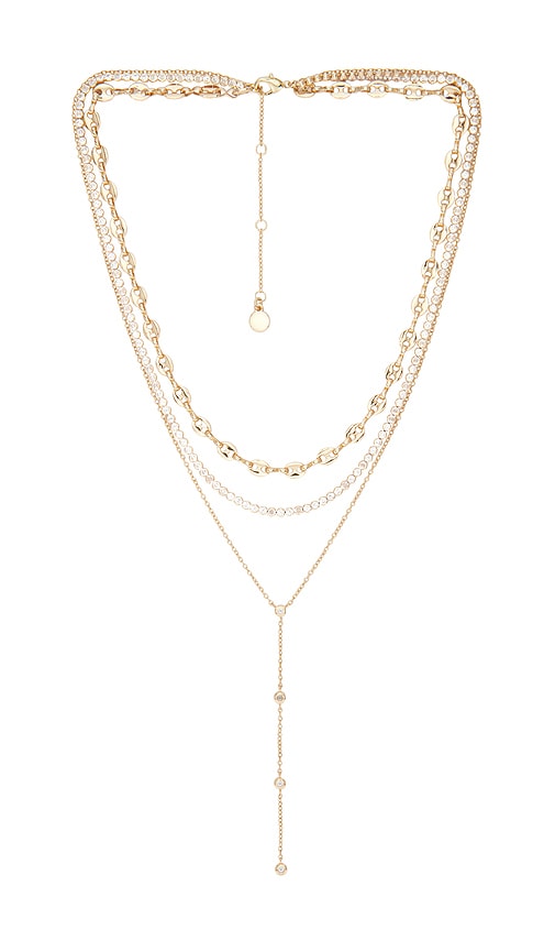 BaubleBar Catalina Gold Layered Necklace in Metallic Gold