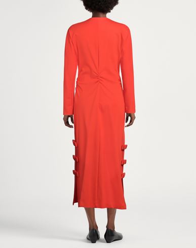 Meimeij Woman Midi dress Tomato red Size 8 Viscose, Polyamide, Elastane