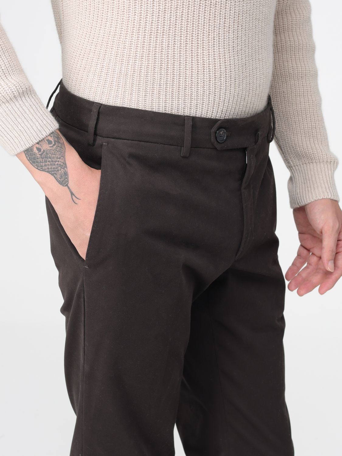 Pants Men color Brown