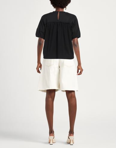 Alpha Studio Woman Top Black Size 8 Cotton, Elastane