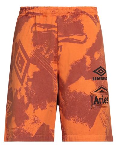 Man Denim shorts Orange Size XL Cotton
