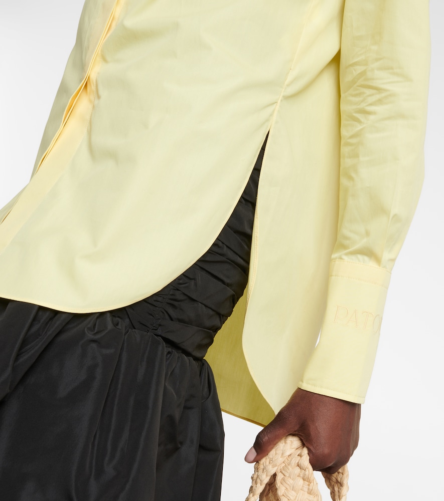 Oversized cotton poplin shirt