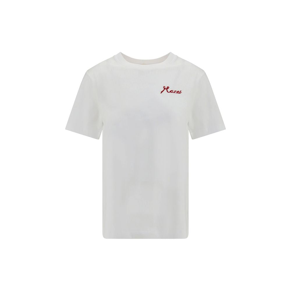 Logo-Embroidered Cotton T-Shirt — White