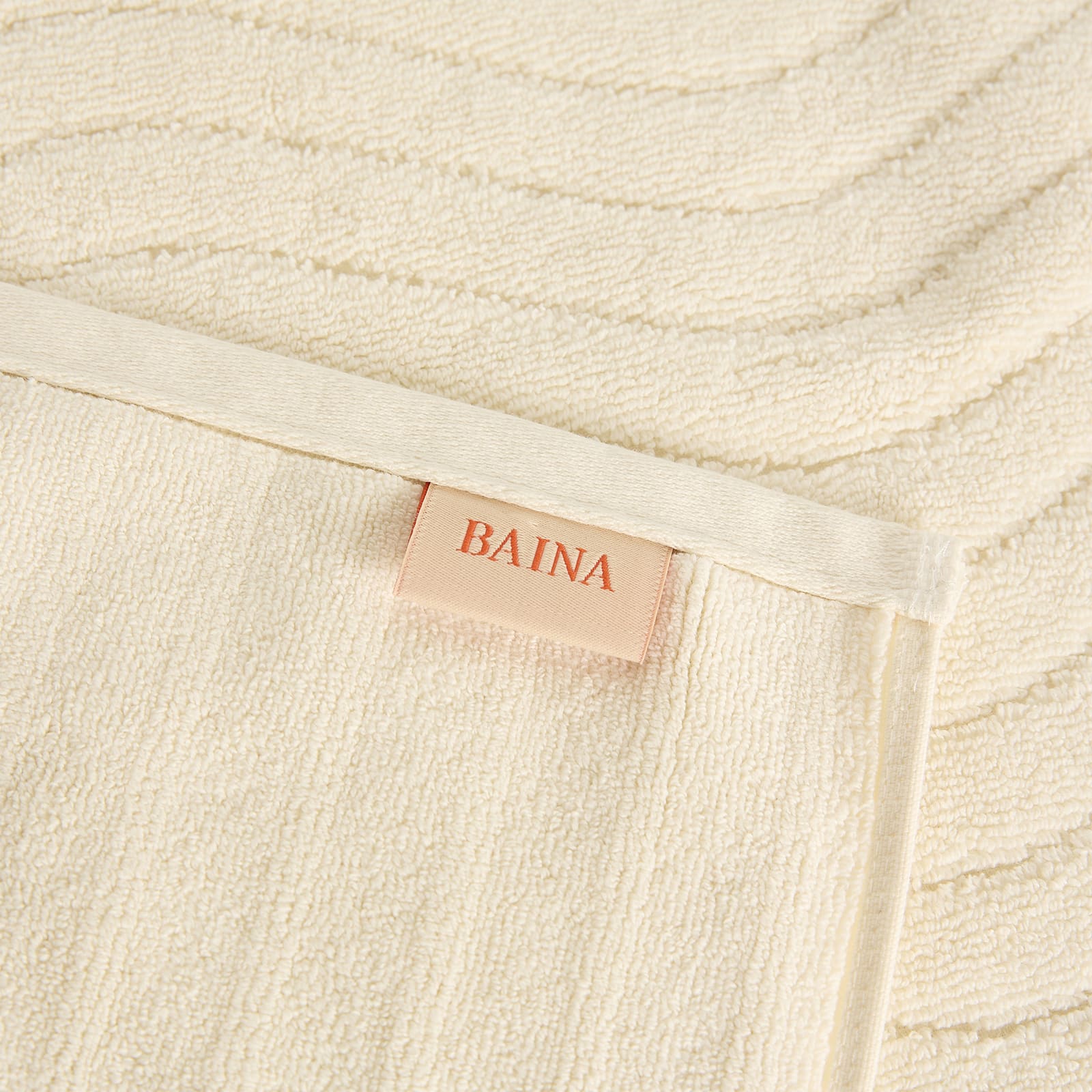 BAINA Bath Mat in Ivory - Ivory.  a