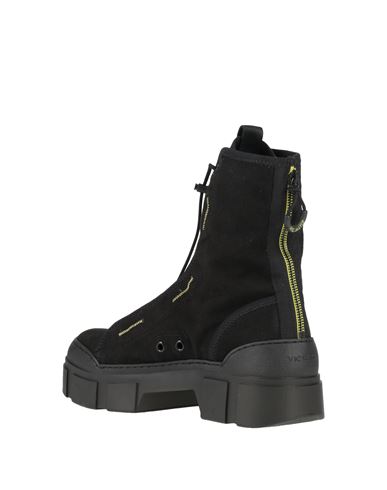 Vic Matiē Woman Ankle boots Black Size 6 Textile fibers, Soft Leather