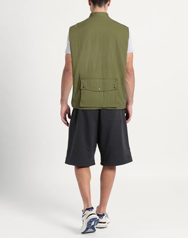 Man Vest Military green Size L Cotton, Nylon