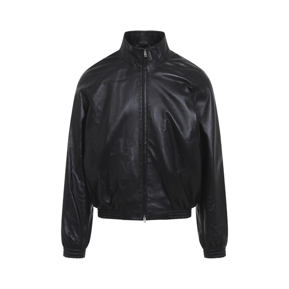 Black Mock Collar Jacket