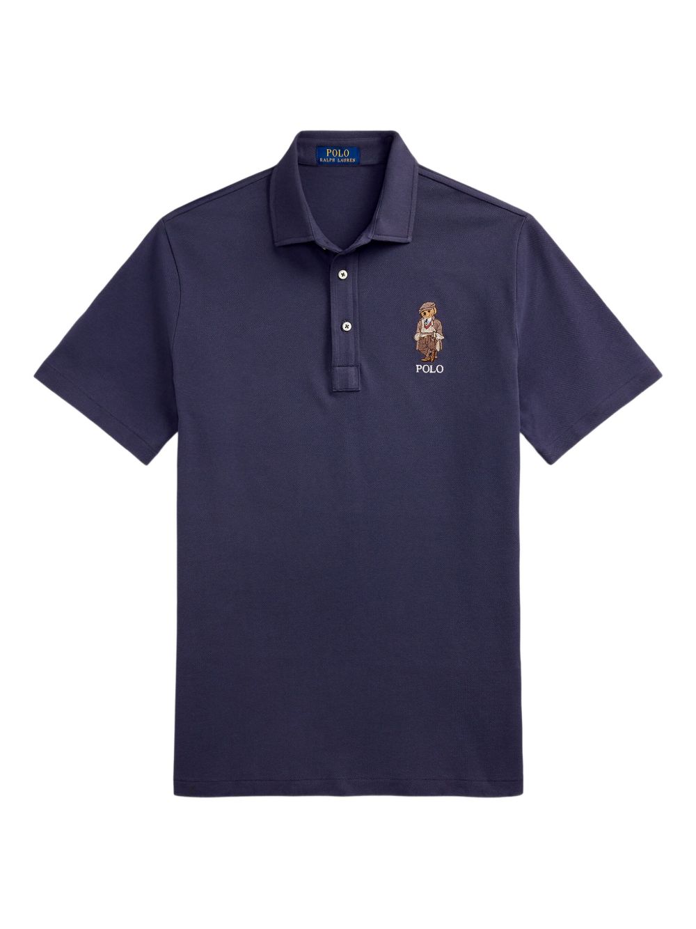 Logo-embroidered polo shirt - Blue