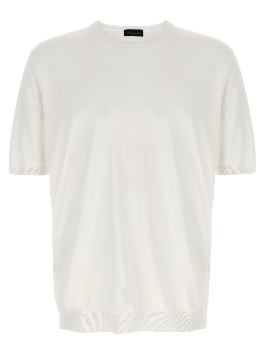 White Knitted T-shirt