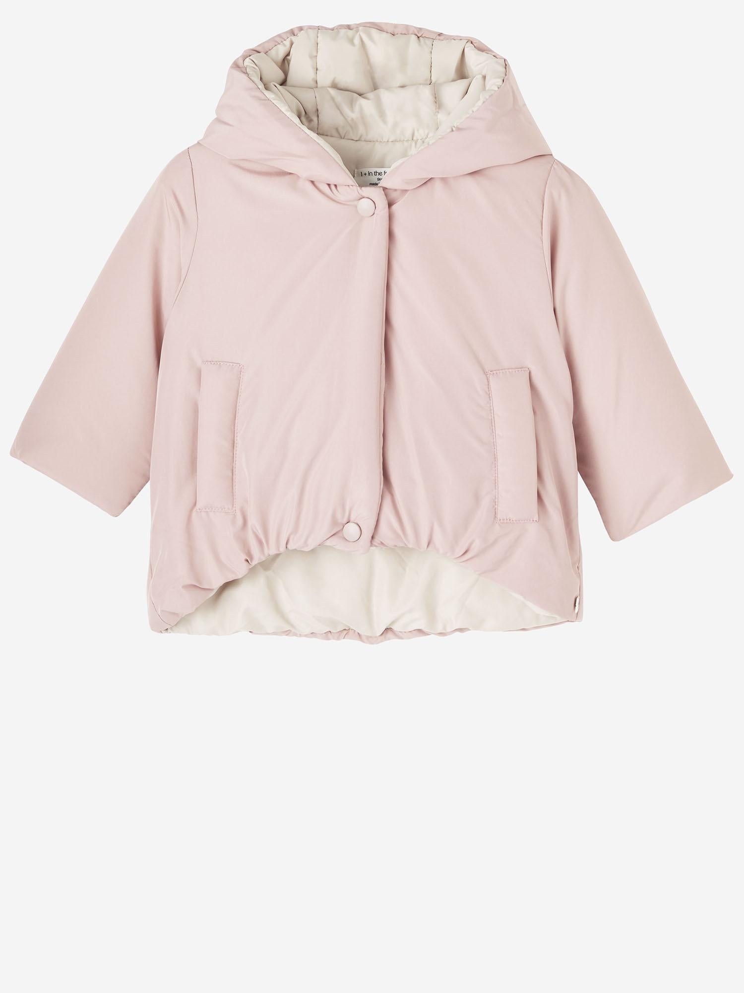Padded with Hood Down Jacket — Pink