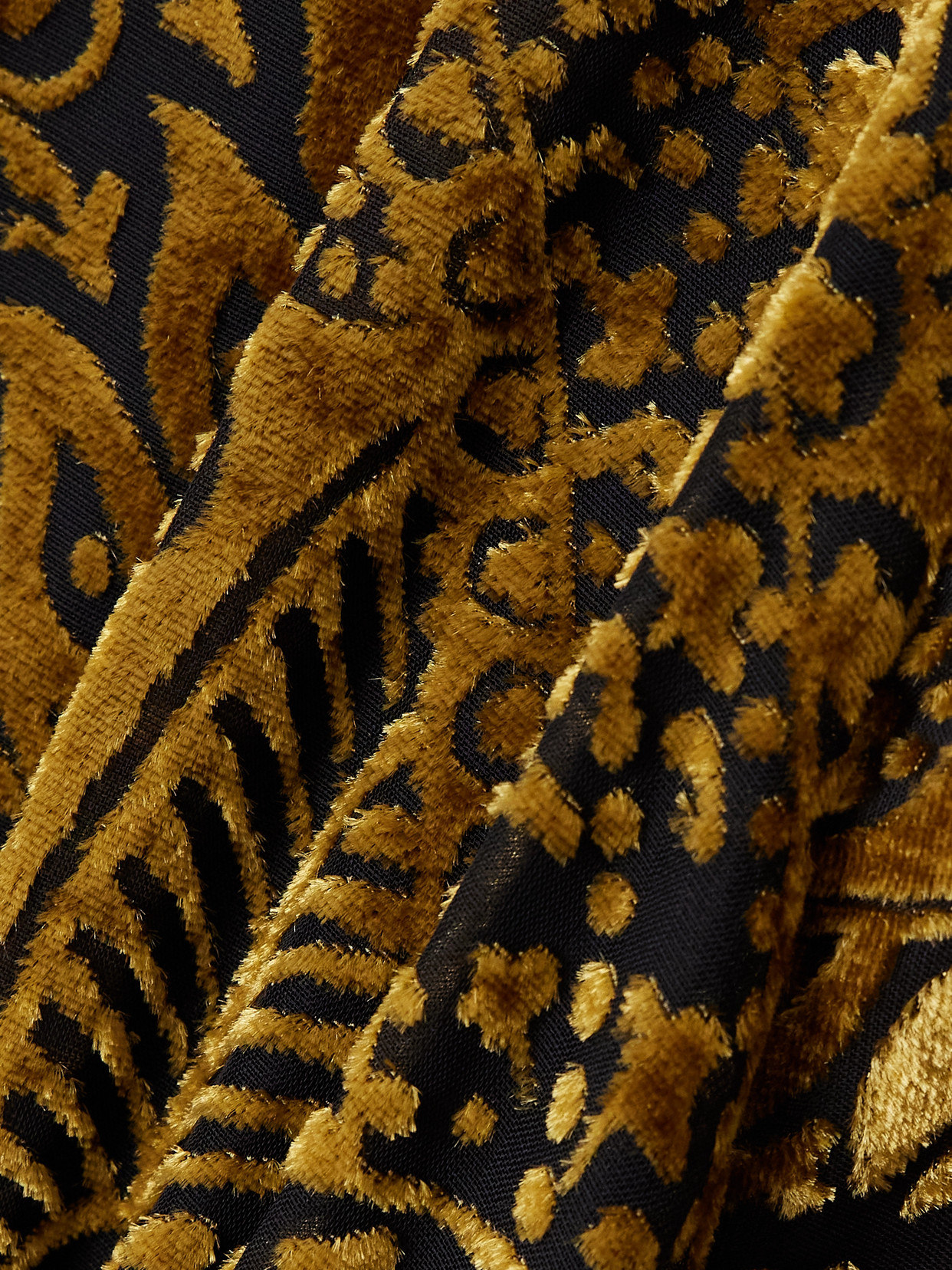 Devoré-velvet Gown - Gold