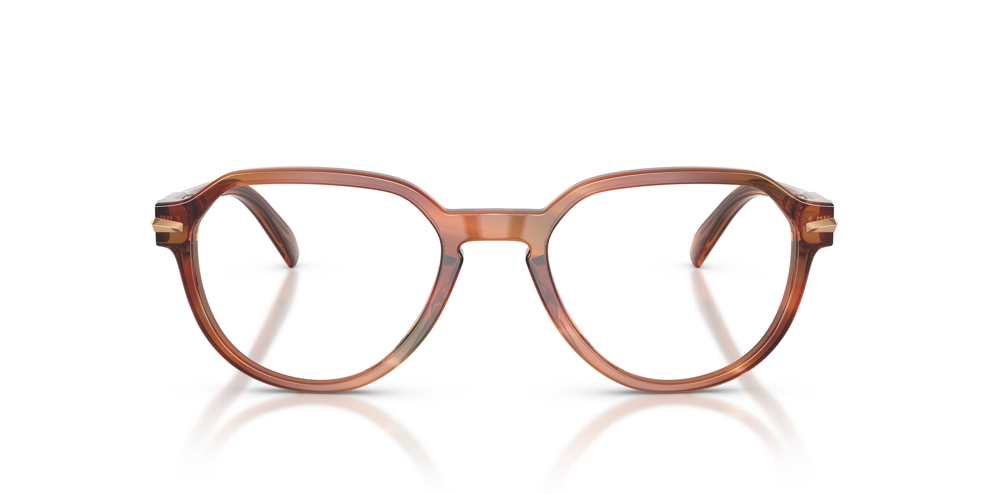 Michael Kors Hombre Michael Kors MK4187U WESTERLY 4039 Monturas ópticas Acetato Marrón Transparente Redonda Norma