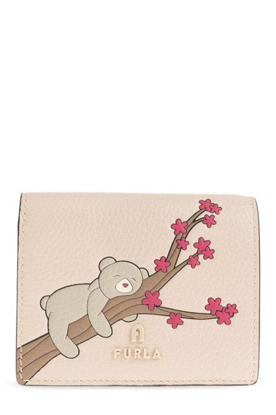 Furla Bear Print Compact Wallet