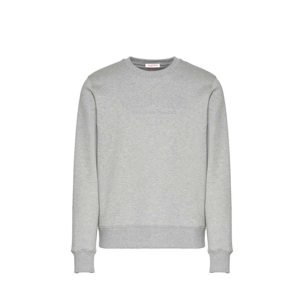 Cotton Logo Sweatshirt — Gray