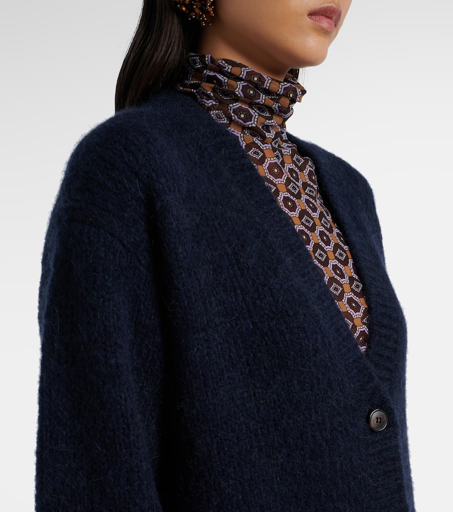 Alpaca and wool-blend cardigan