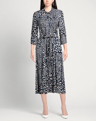 Woman Midi dress Midnight blue Size 12 Viscose
