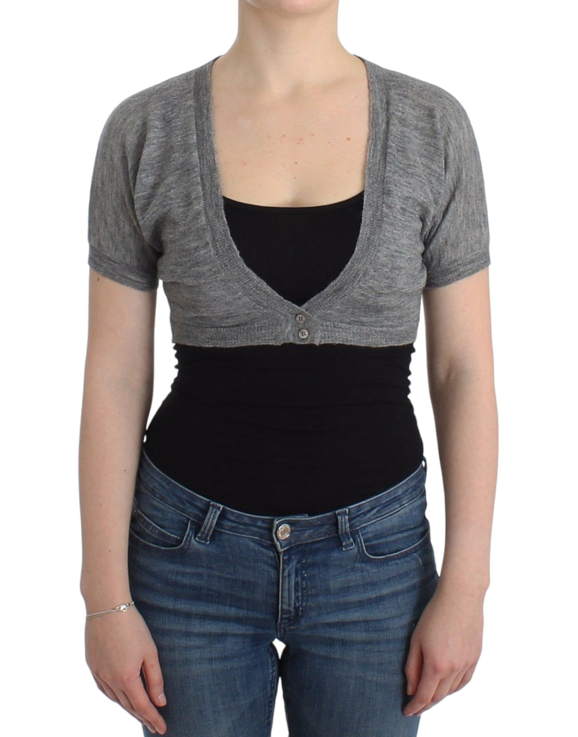 Lingerie Bolero Cardigan — Gray