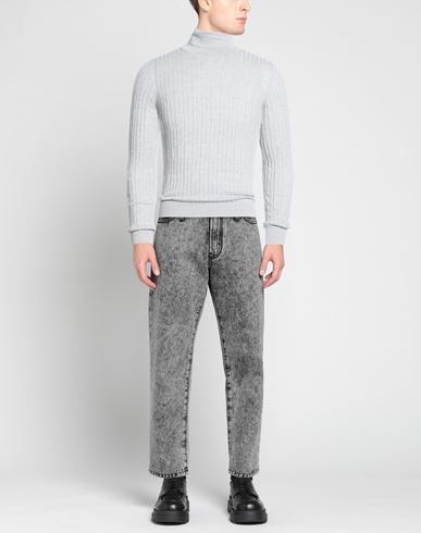 Man Turtleneck Light grey Size L Merino Wool
