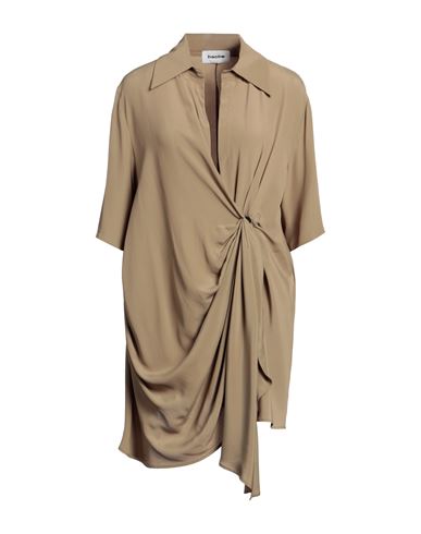 Woman Top Military green Size 6 Acetate, Silk