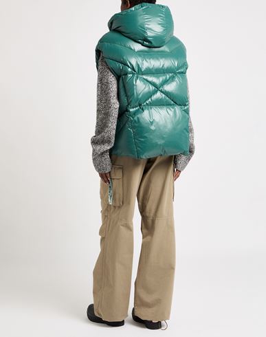 Woman Vest Dark green Size 00 Polyamide