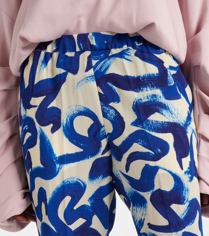 Printed slim pants