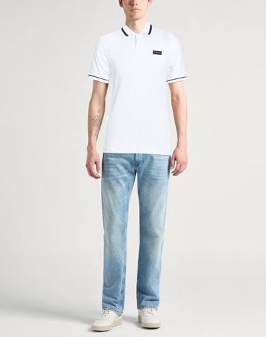 Man Polo shirt White Size XL Cotton