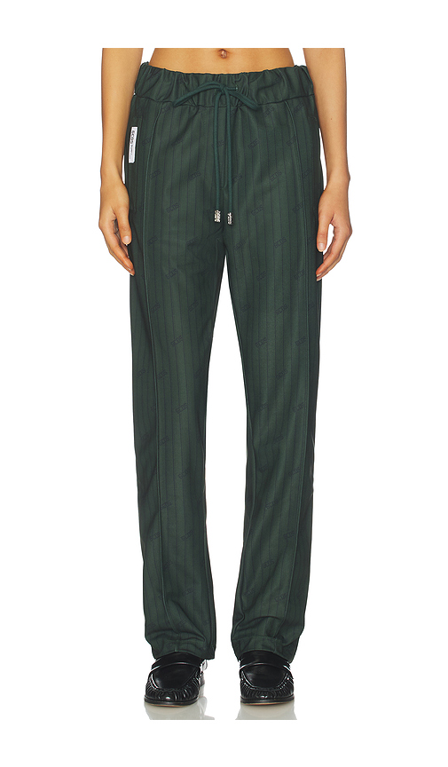 GCDS Triacetate Pinstripe Jogger in Dark Green. - M also in