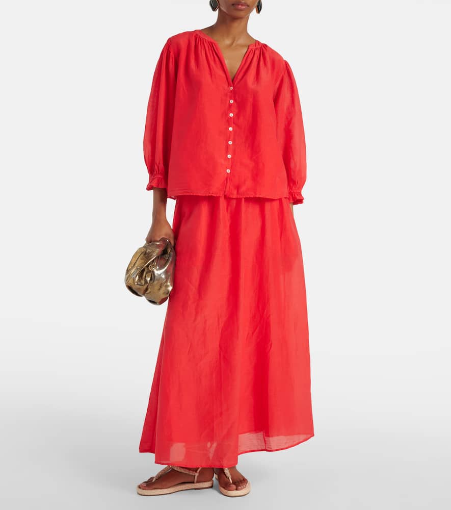 Mel cotton and silk shirt