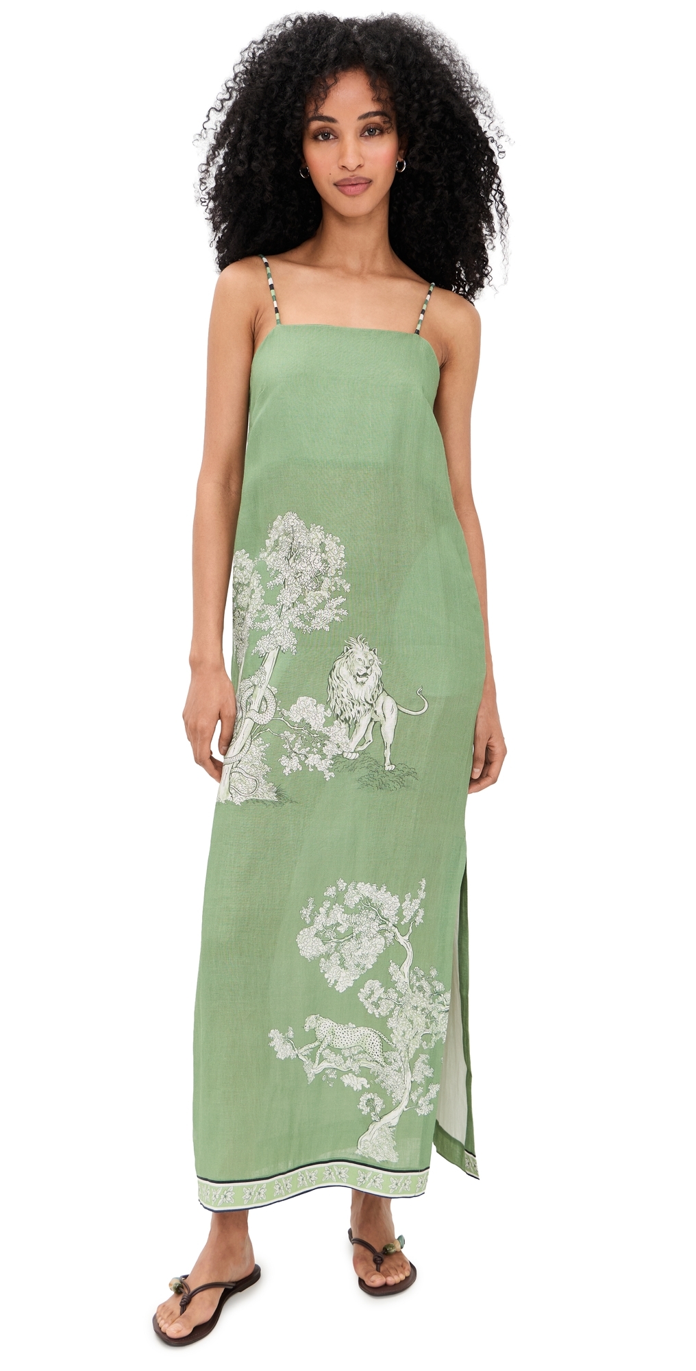 Botanical Maxi Dress Green