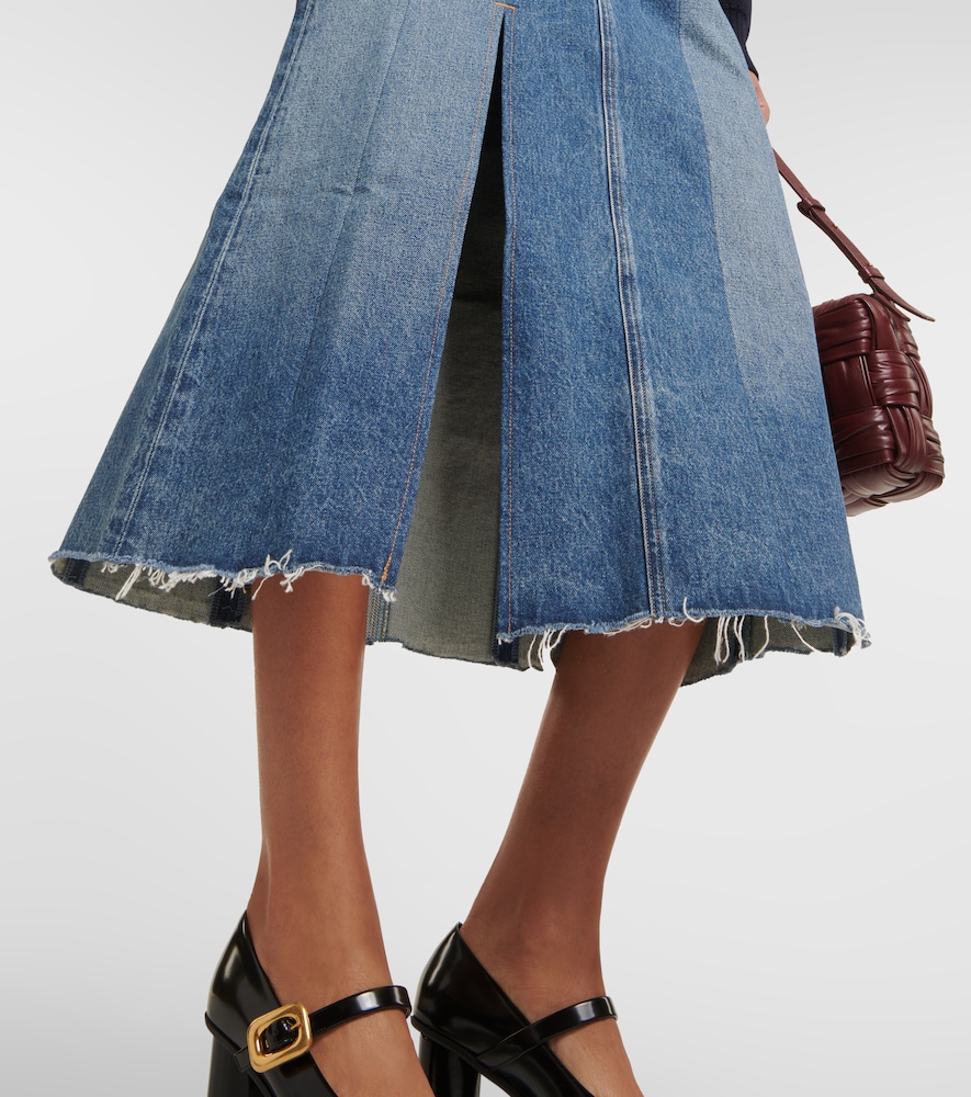 Raian denim midi skirt