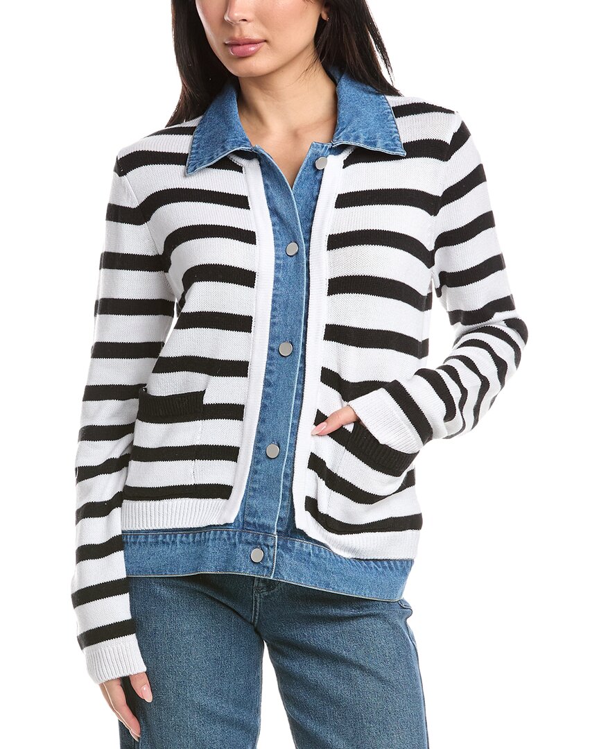 Amorie Denim Combo Cardigan