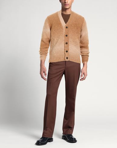 Man Cardigan Camel Size 36 Alpaca wool, Polyamide