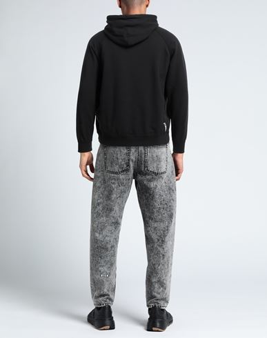 Man Sweatshirt Black Size L Cotton, Polyester, Elastane