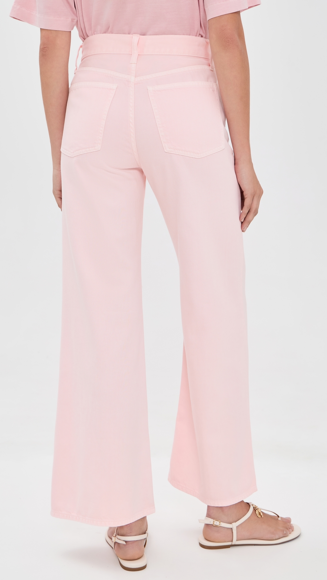 X Shopbop Ultimate Wide-Leg Jeans Pale Pink