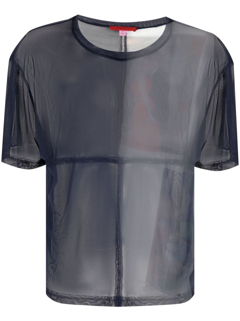Prom semi-sheer t-shirt - Blue