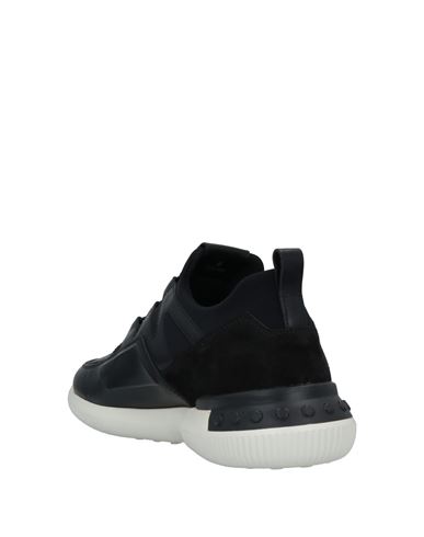 Tod's No_code Man Sneakers Black Size 12 Leather, Textile fibers